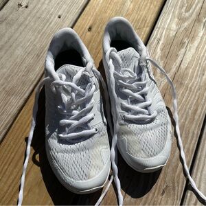 Kids White Mesh Sneakers